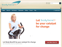 Tablet Screenshot of bodybenefit.ca